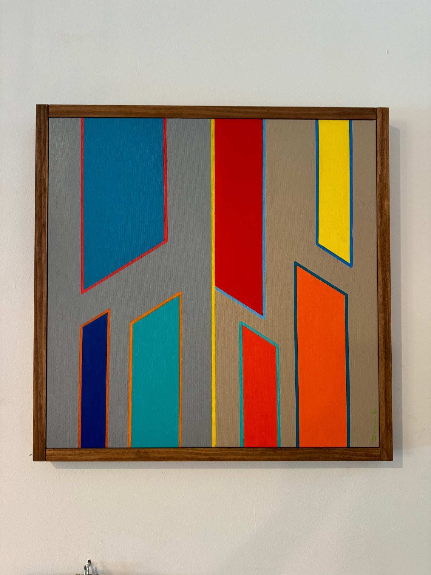 East to West 2 Painting by Suijin Li