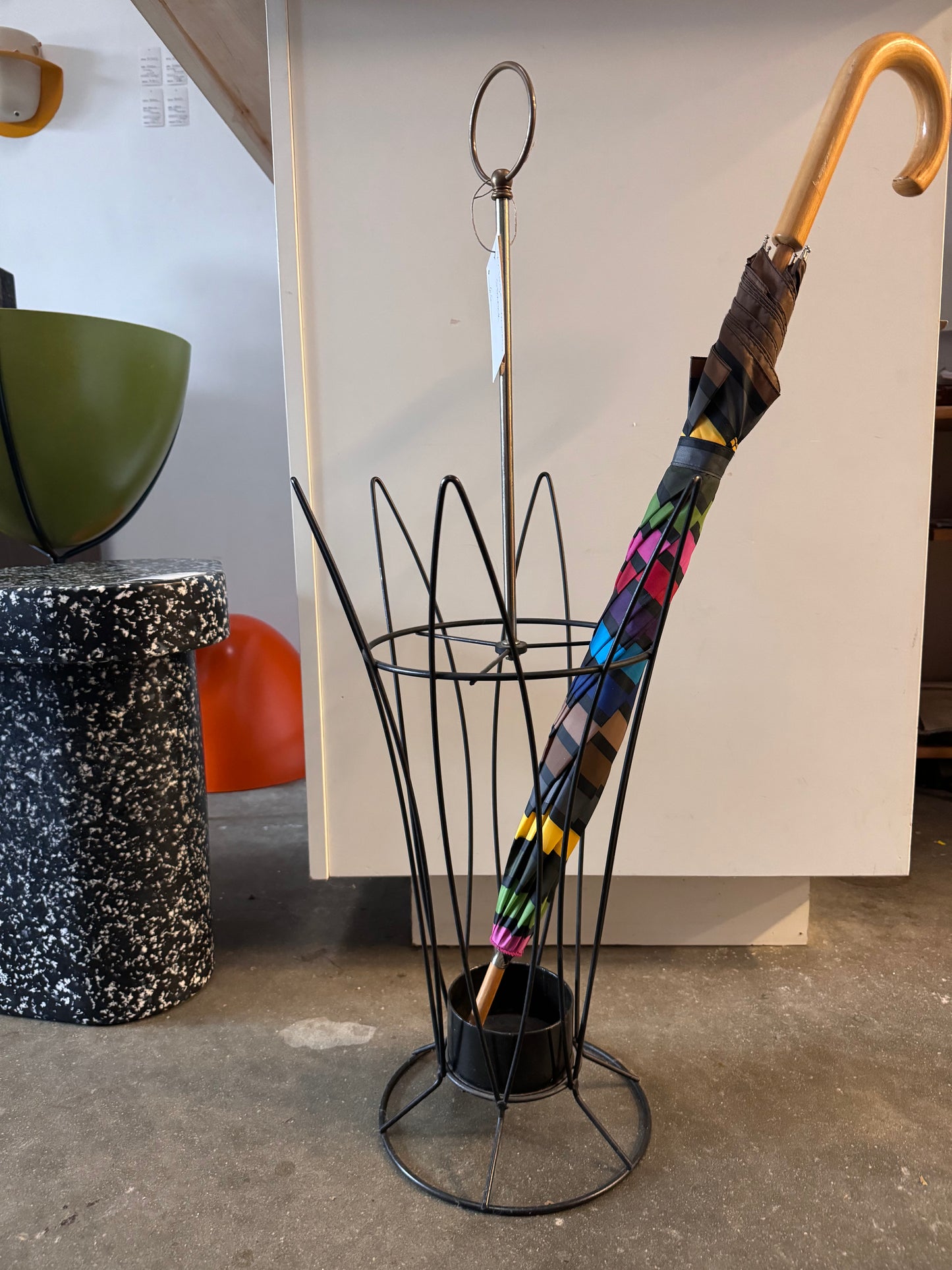 Vintage Metal Umbrella Stand