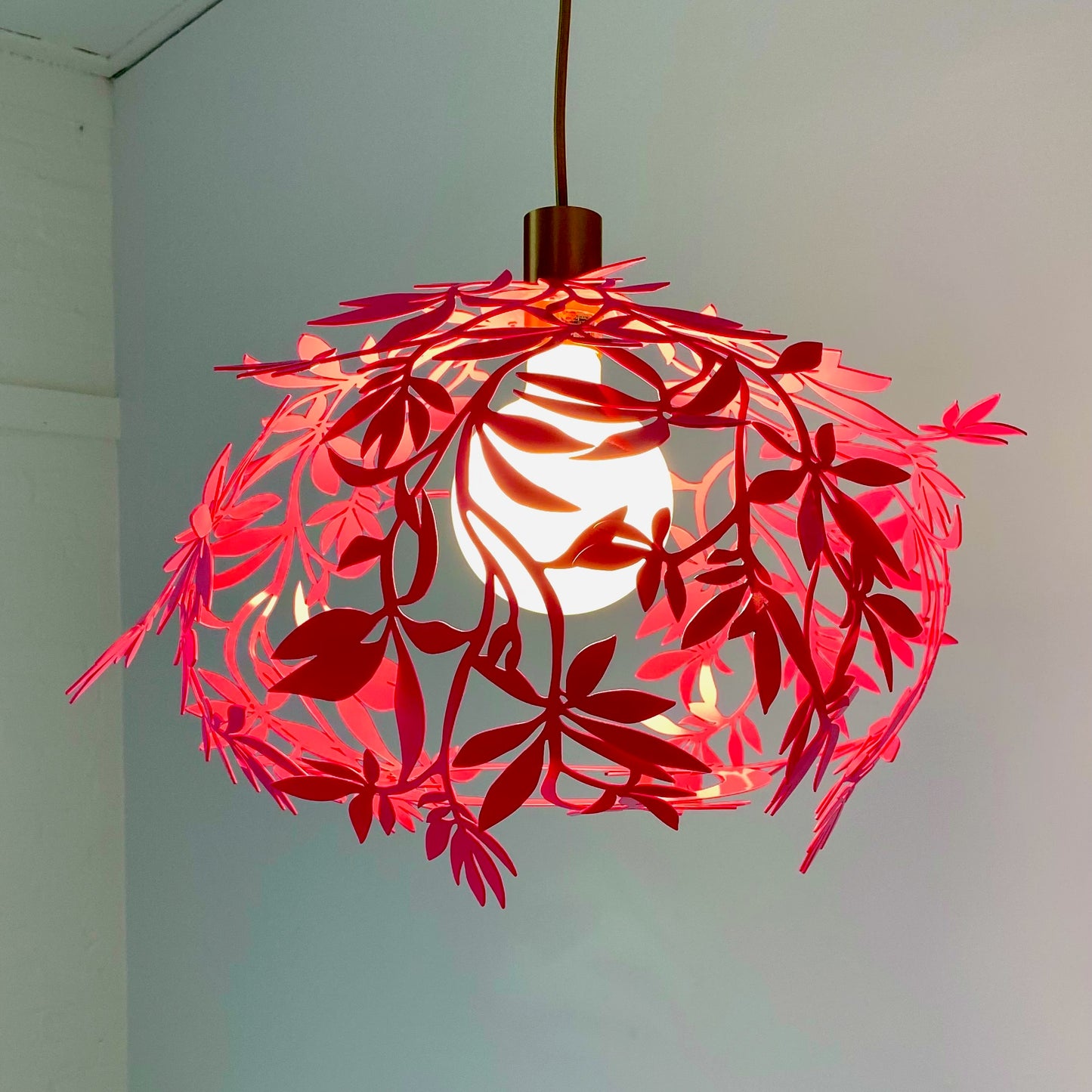 Cascading Leaf Pendant Light Handmade in Raleigh, NC