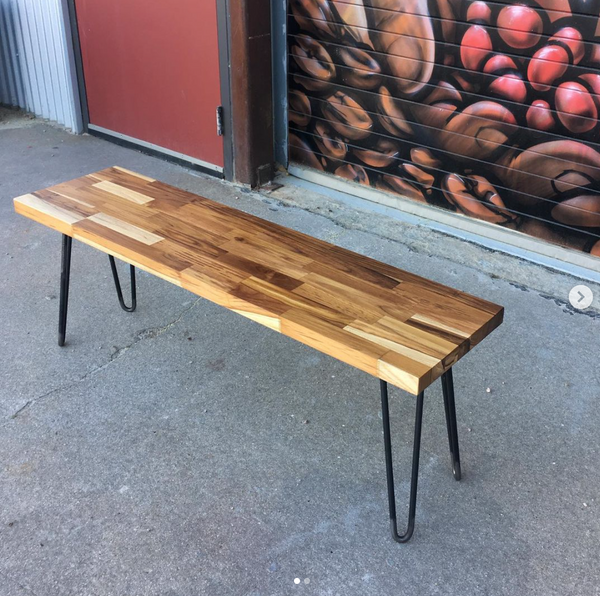 Butcher Block Bench (Two Seater)