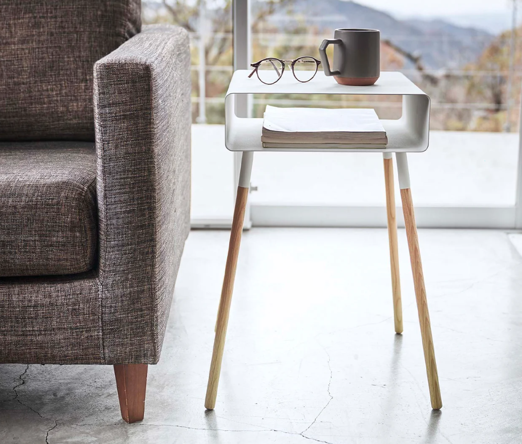 Storage Table Steel Wood by Yamazaki Home