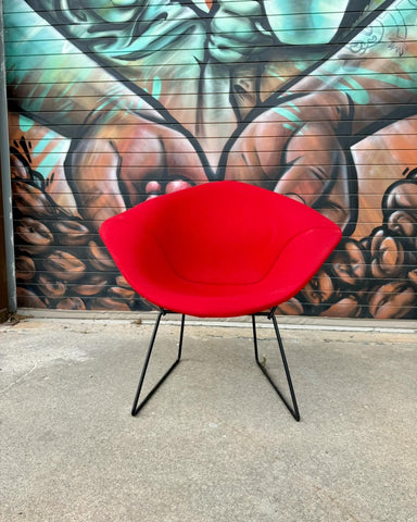 Vintage Small Diamond Bertoia with Red Cover