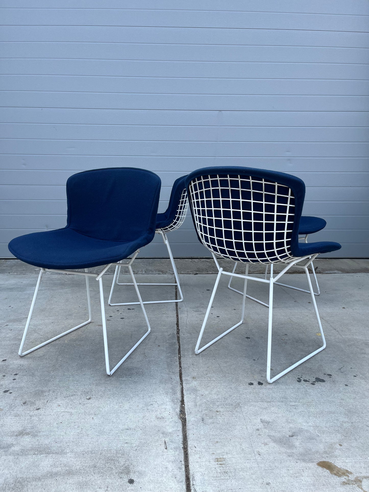 Vintage Bertoia Wire Back Chairs