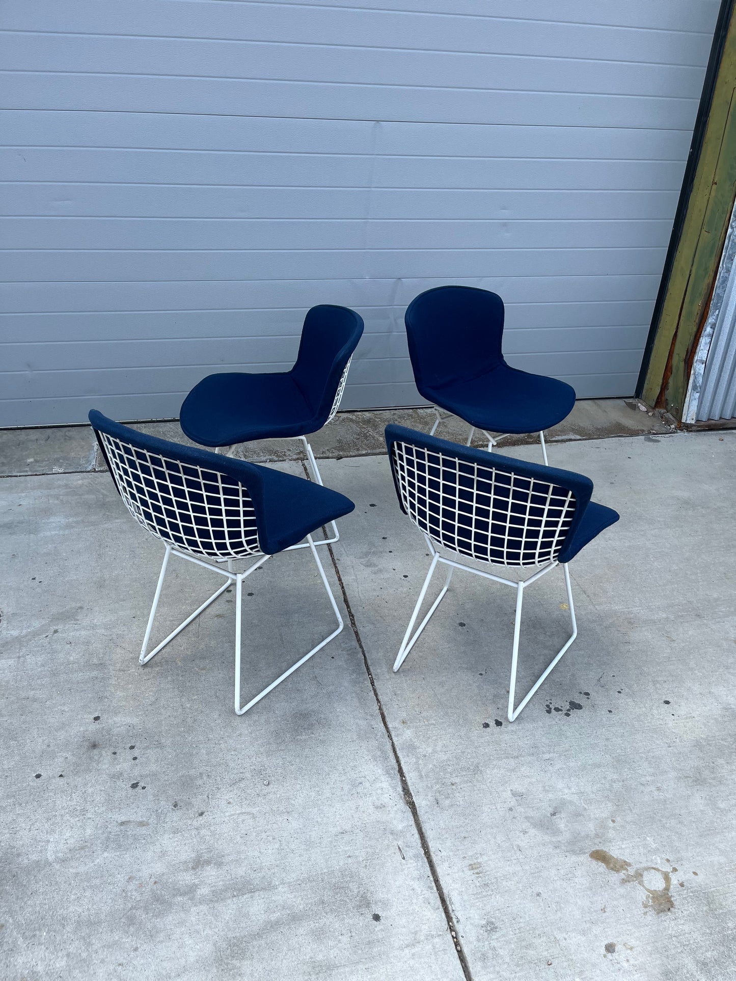 Vintage Bertoia Wire Back Chairs