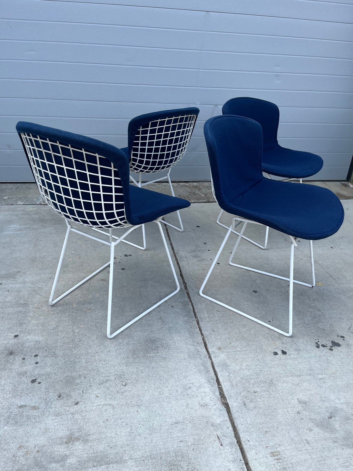 Vintage Bertoia Wire Back Chairs