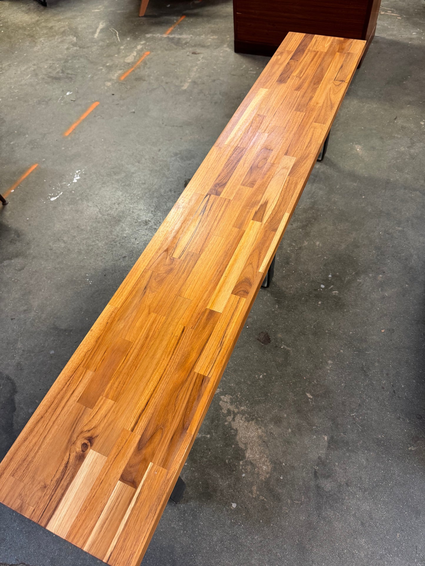 Butcher Block Bench - Floor Model