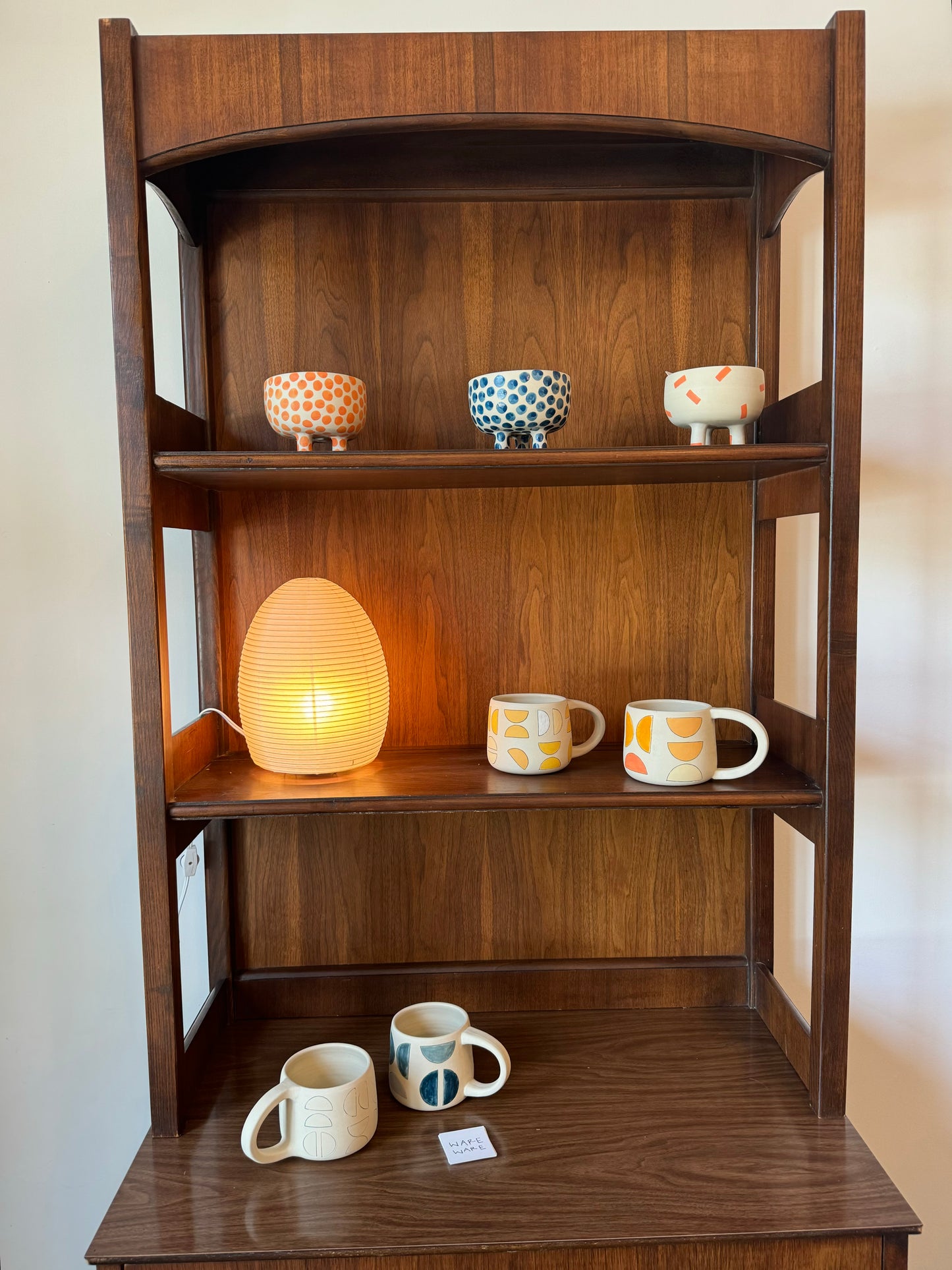 Vintage Chest of Drawers with Display Shelf