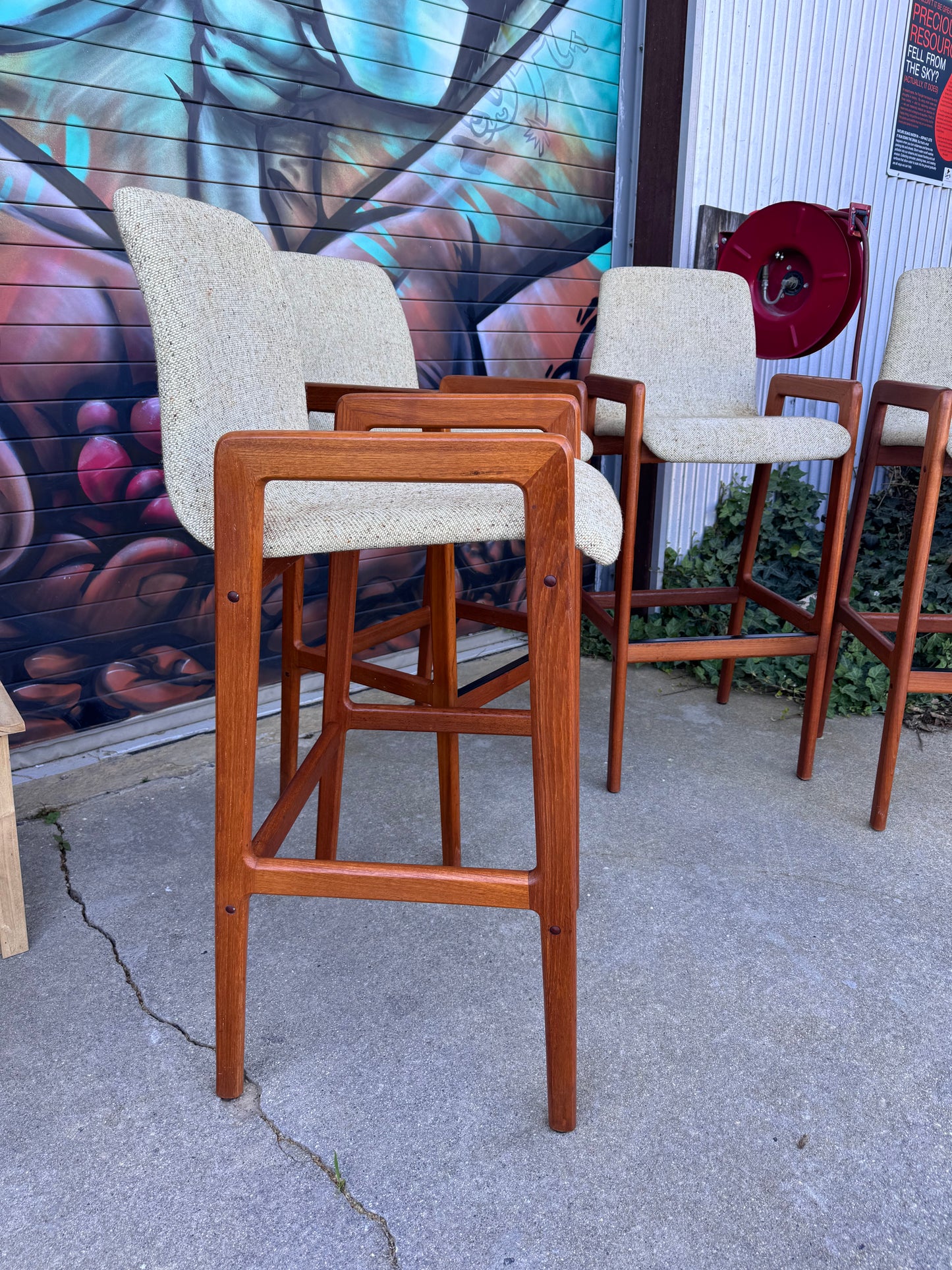 Vintage Bar Stools - Set of 4