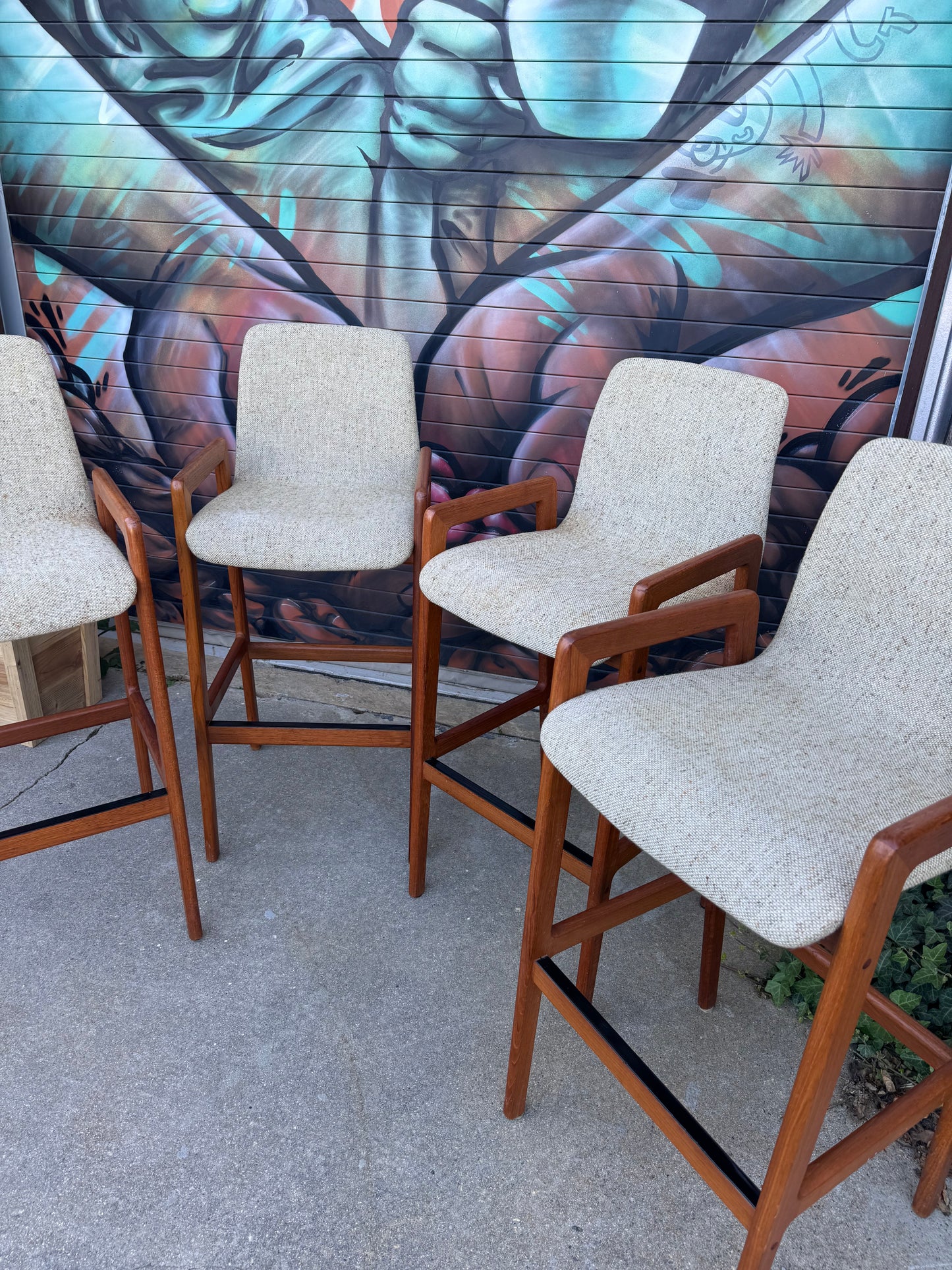 Vintage Bar Stools - Set of 4