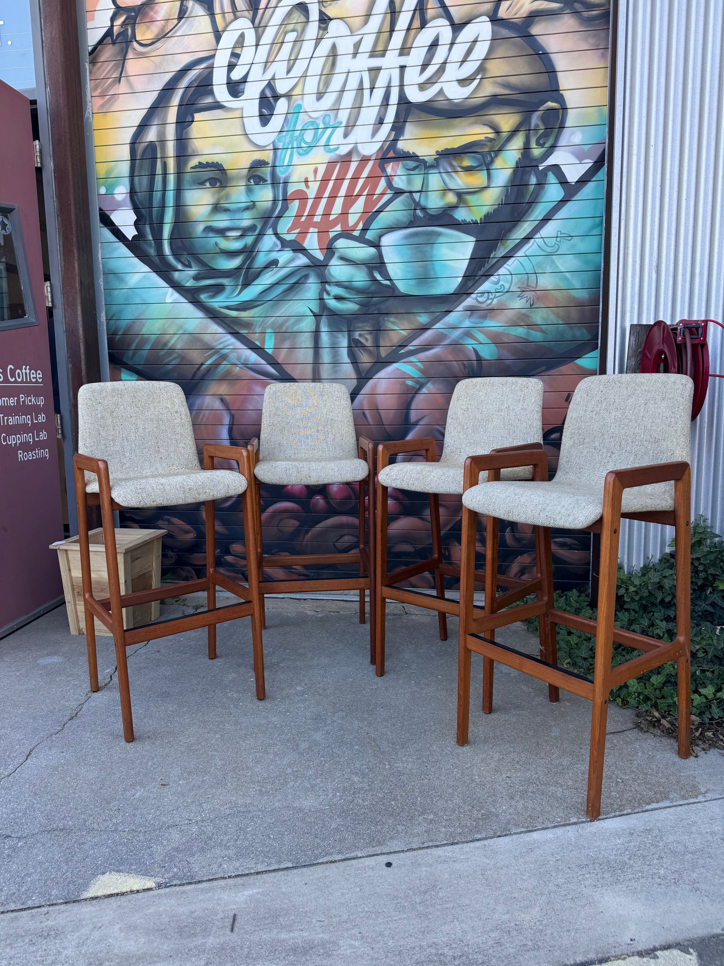 Vintage Bar Stools - Set of 4