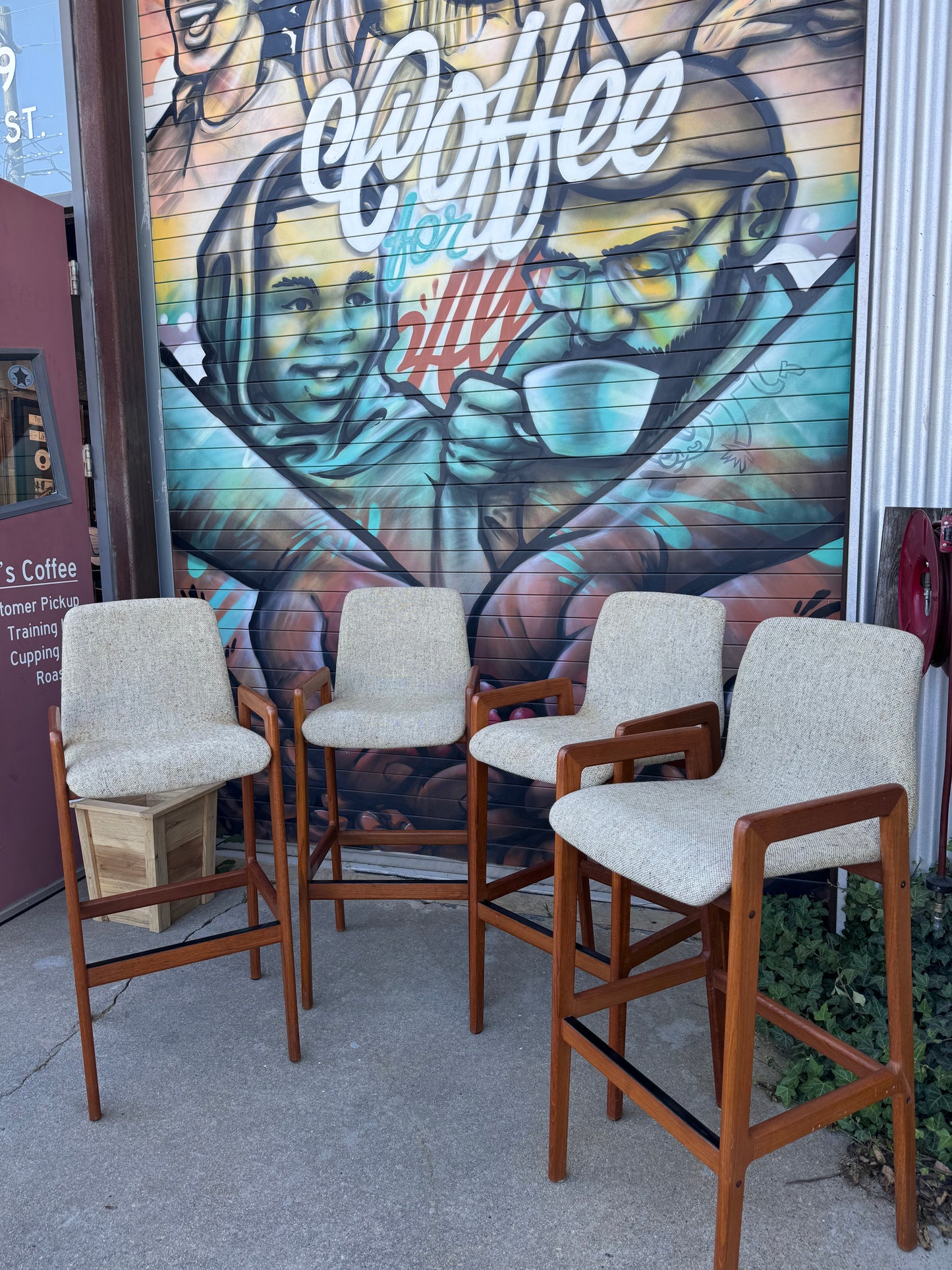 Vintage Bar Stools - Set of 4