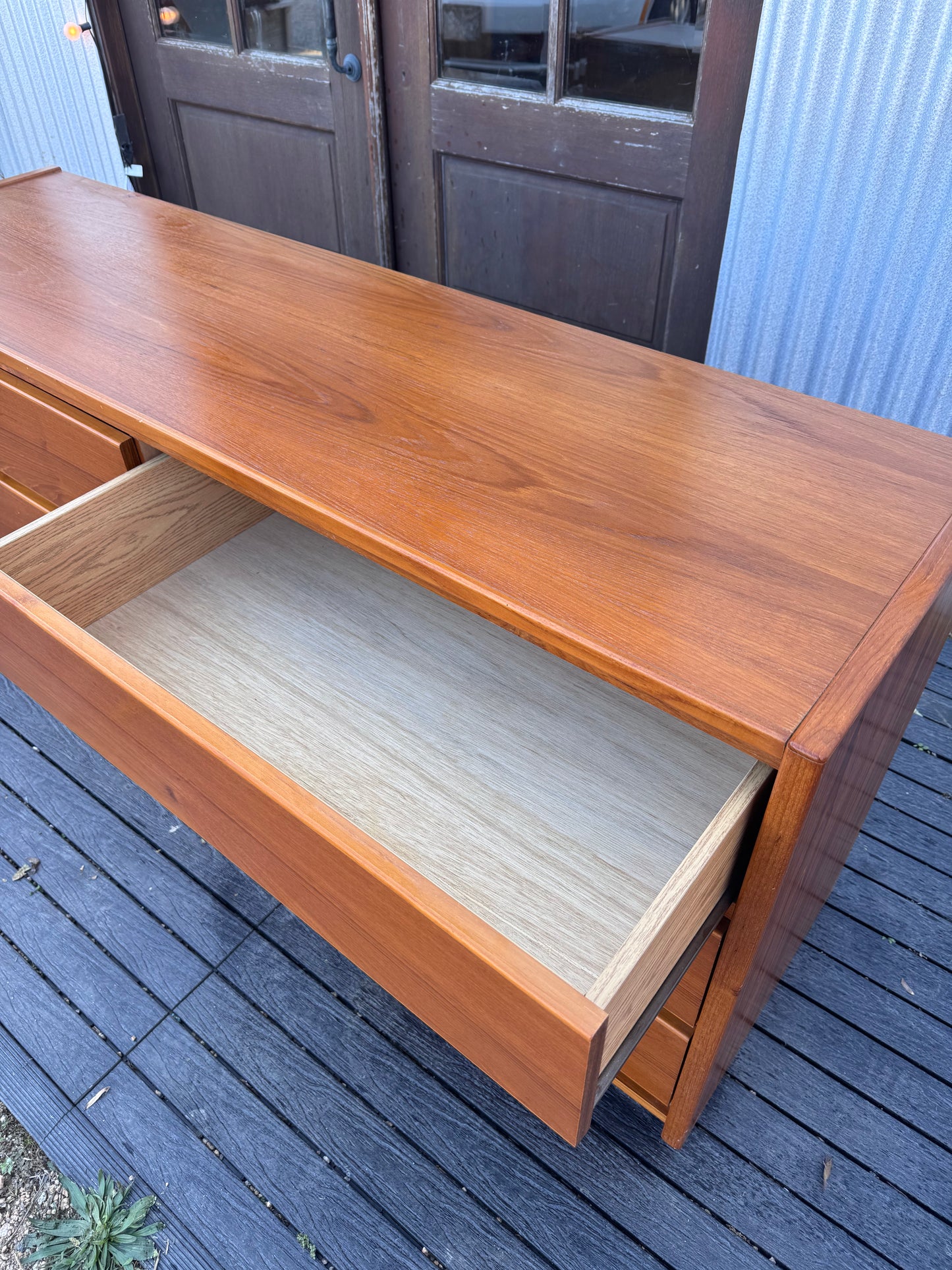 Vintage 1990's Teak 6-Drawer Dresser