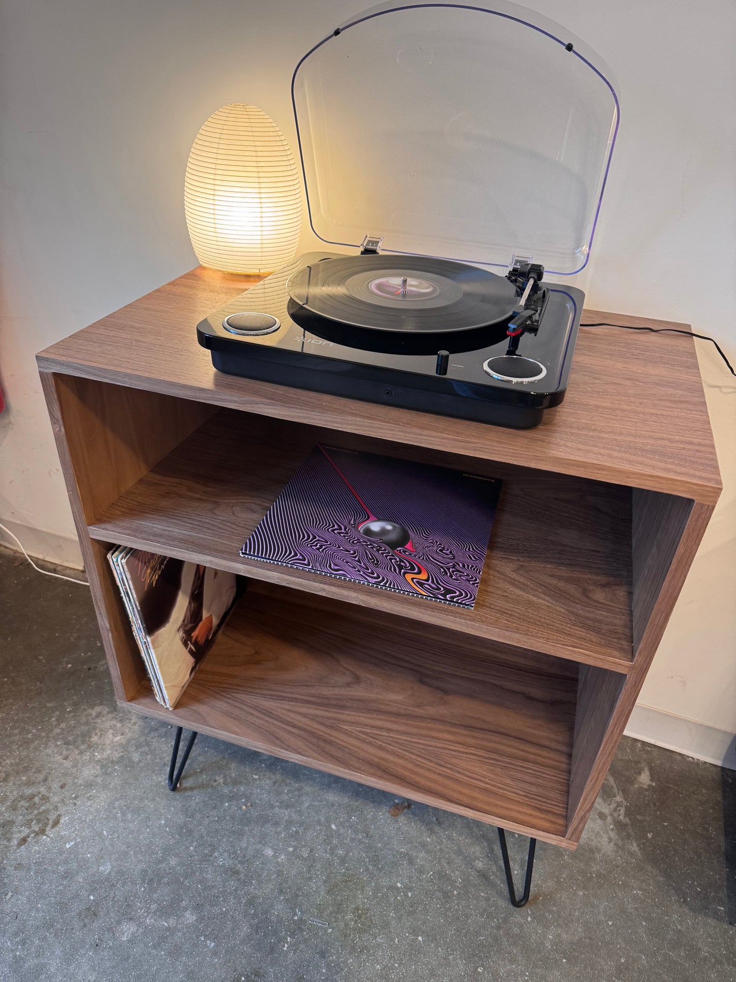 Walnut Record Cabinet