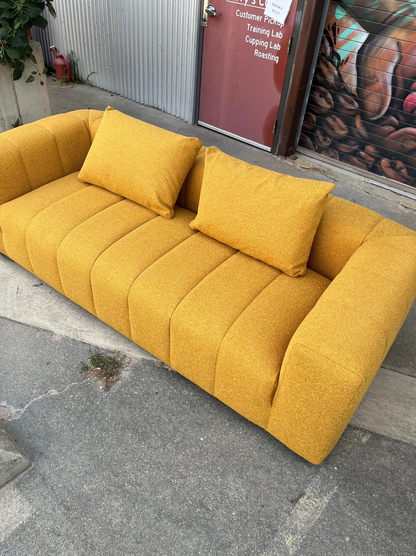 Luna Scandi Channel Tufted Sofa