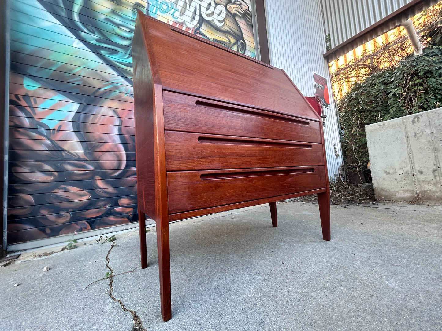 Danish Teak Secterary Desk