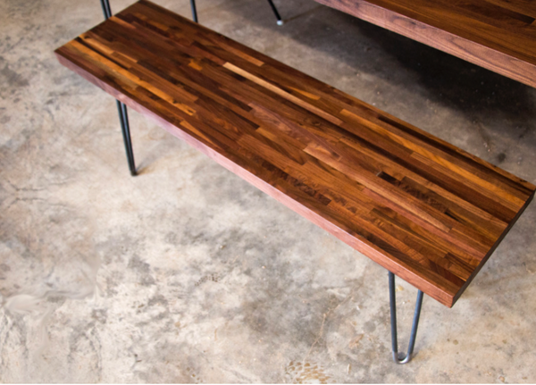 Butcher Block Bench (Two Seater)