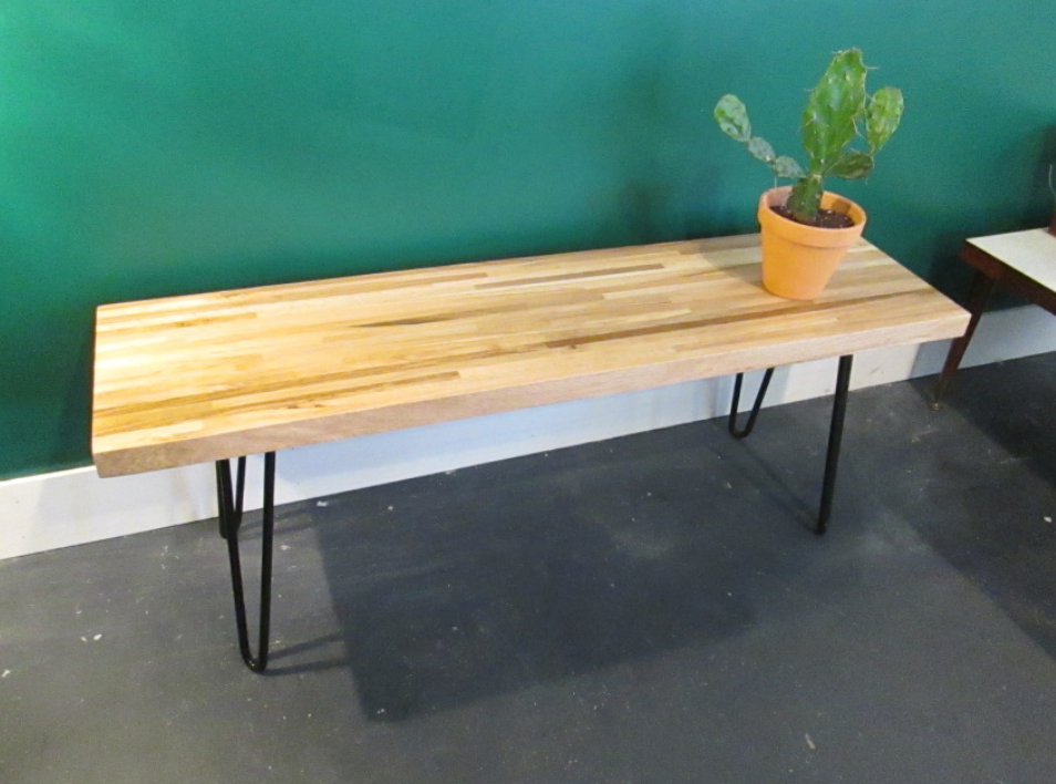 Butcher Block Bench (Two Seater) - Made to Order