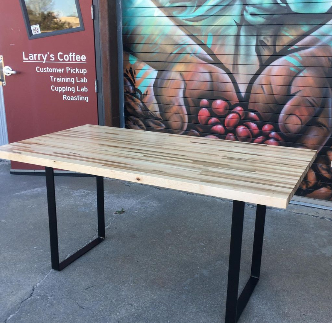 Butcher Block Table 36" x 72"- Modernist Legs