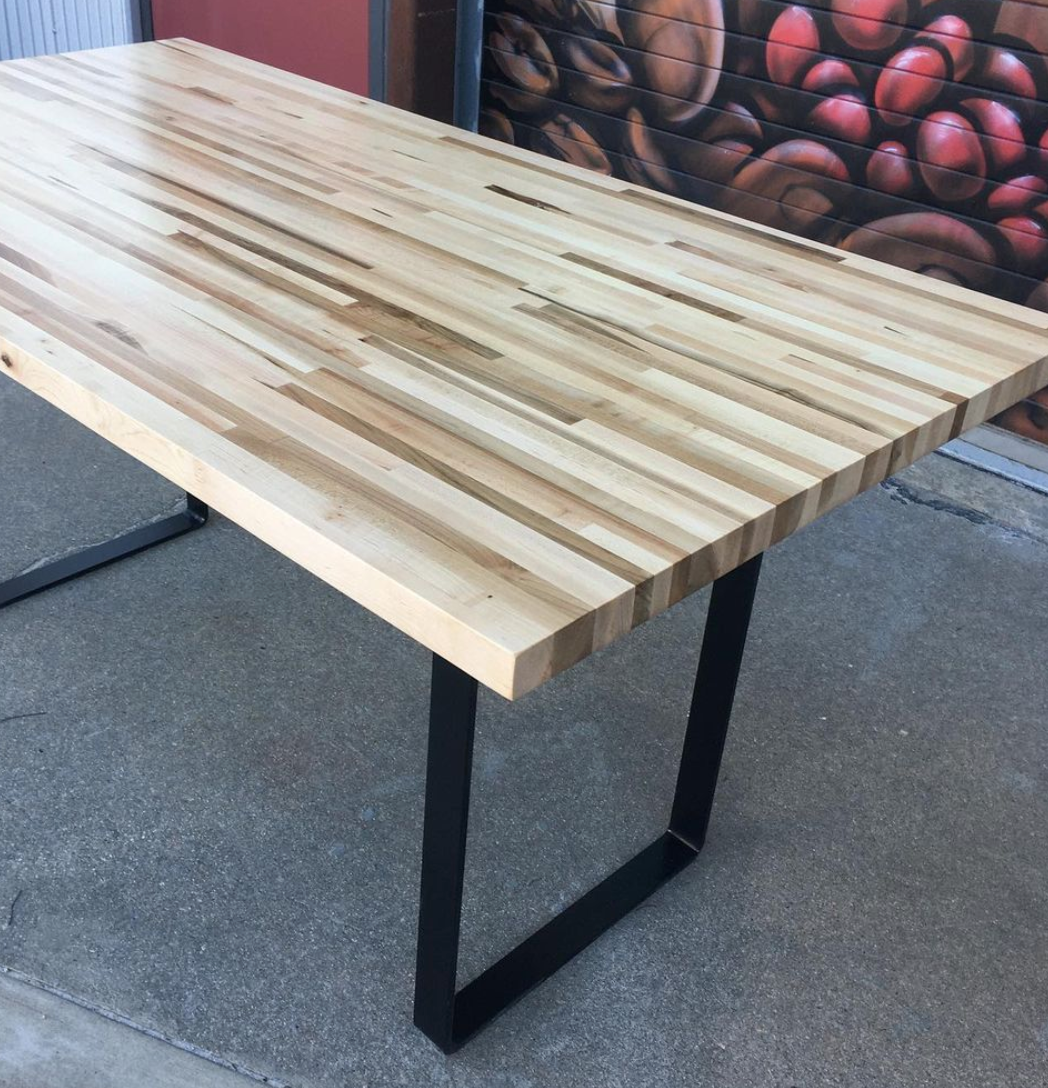 Butcher Block Table 36" x 72"- Modernist Legs