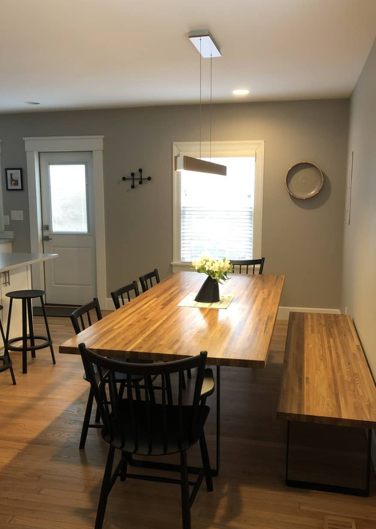 Butcher Block Table 36" x 72"- Modernist Legs