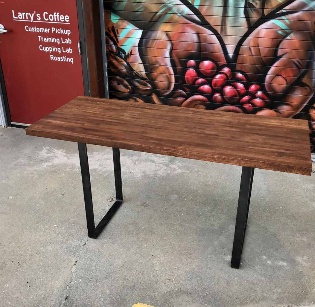 Butcher Block Table 25" x 48"-72"- Modernist Legs