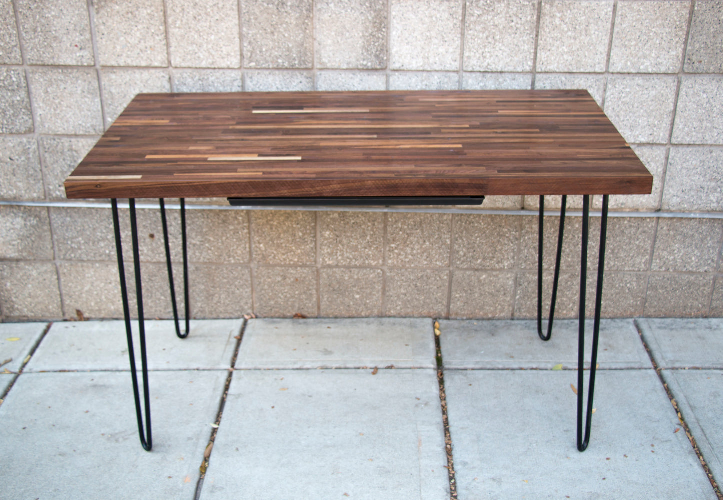 Butcher Block Table 25" x 48"-72"- Hairpin Legs