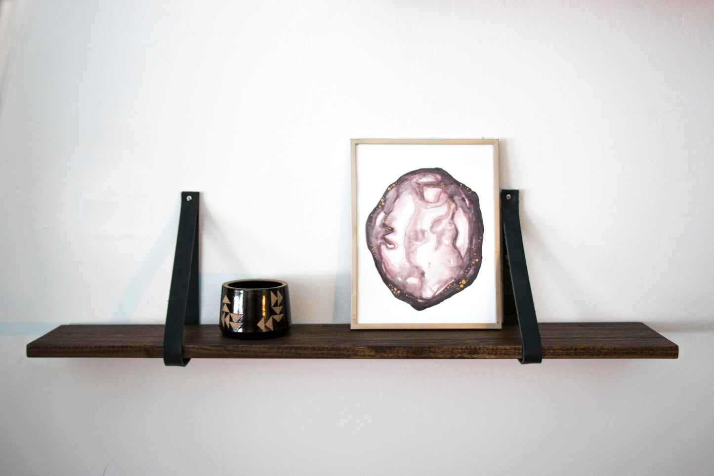 Accent Shelf Wood for Leather Strap Kits